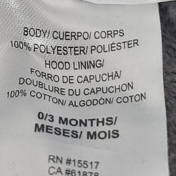Mick Mack. Footie. Blue and Gray. 0-3 Months - Picture 8 of 10
